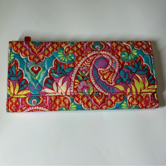 Vera Bradley Mailbag Messenger Bag with Wallet in Paisley in Paradise Pattern - Picture 6 of 8